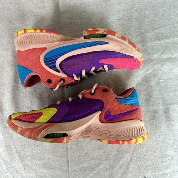 Nike Mens Zoom Freak Running Shoes Size 6 Neon Colorful Sneakers Basketball Gym‎ main image 9
